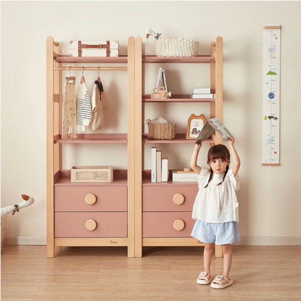 Boori Tidy Storage Bookcase Cherry/Almond