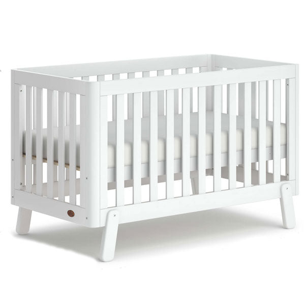 Boori Turin Cot Bed v19 Barley White + Mattress
