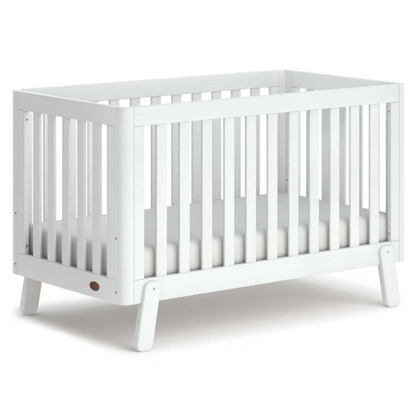 Boori Turin Cot Bed v19 Barley White + Mattress