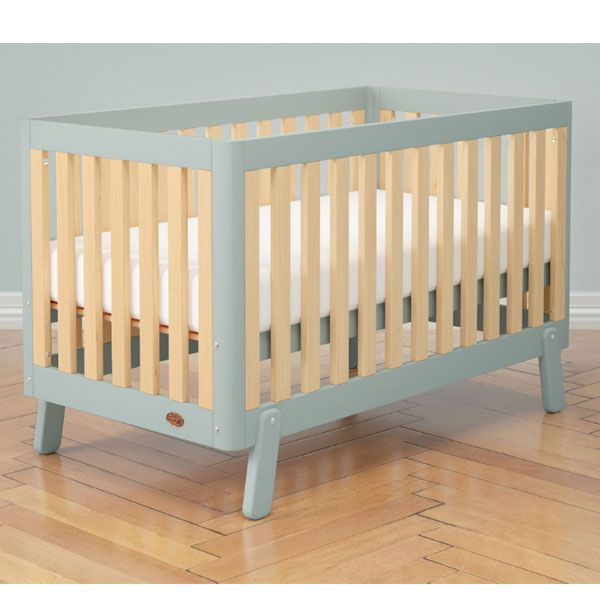 Boori Turin Cot Bed v19 Blueberry/Almond + Mattress