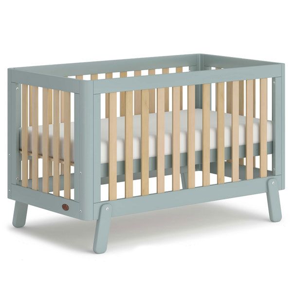 Boori Turin Cot Bed v19 Blueberry/Almond + Mattress