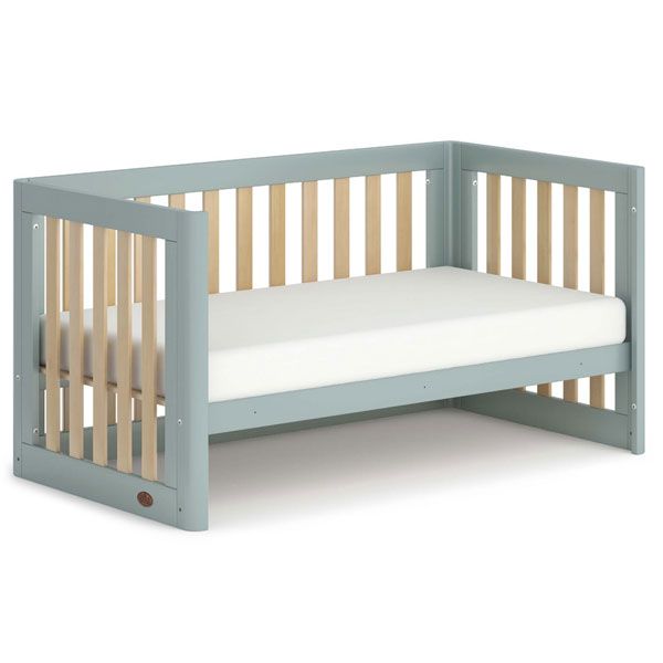 Boori Turin Cot Bed v19 Blueberry/Almond + Mattress