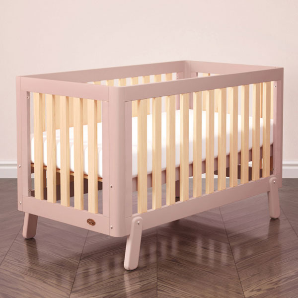 Boori Turin Cot Bed v19 Cherry/Almond + Mattress