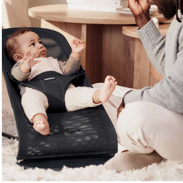 BabyBjorn Bouncer Bliss Black Mesh