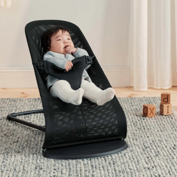 BabyBjorn Bouncer Bliss Black Mesh – Baby Kingdom