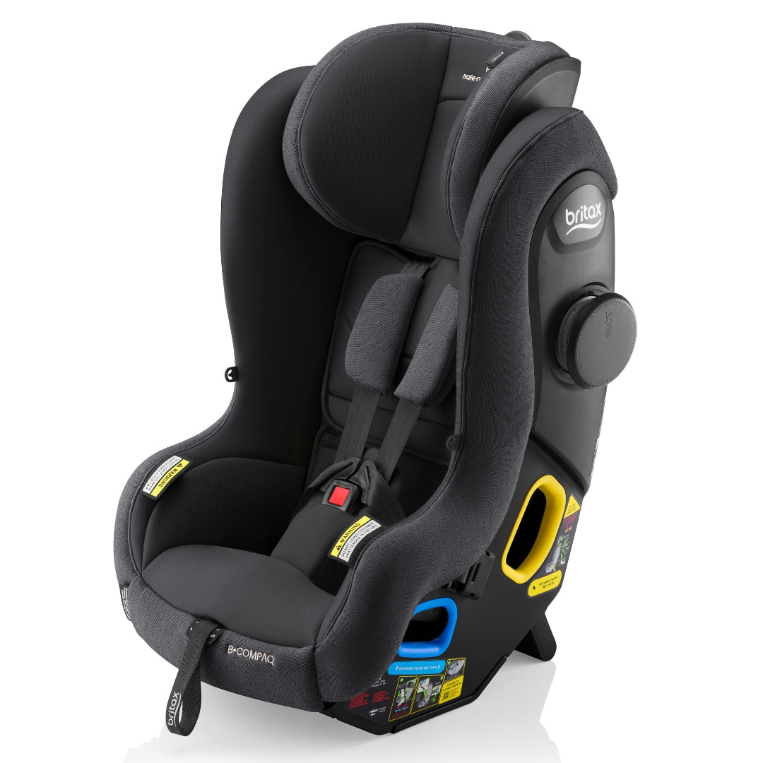 britax safe n sound b-compaq ifix+ car seat Britax Safe n Sound B-Compaq Style Convertible Car Seat Raven Black – Baby Kingdom