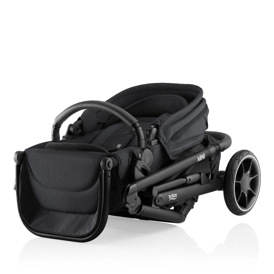Britax Mini Stroller Raven Black with Bassinet