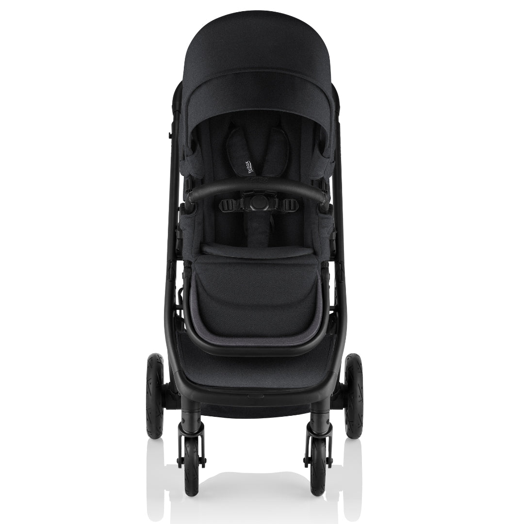 Britax One2 Stroller Raven Black Melange with Second Seat