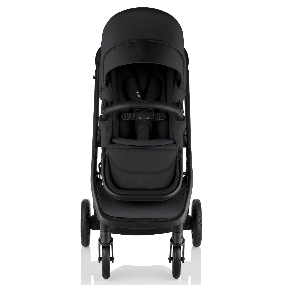 Britax Mini Stroller Raven Black Melange with Bassinet