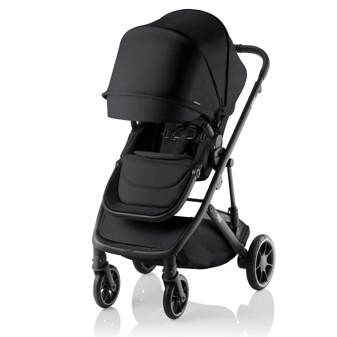 Britax Mini Stroller Raven Black Melange with Bassinet