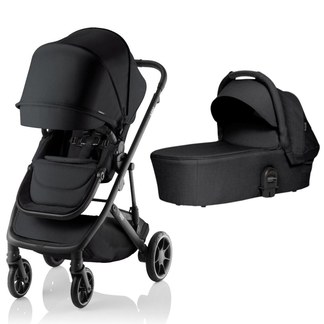 Britax Mini Stroller Raven Black Melange with Bassinet