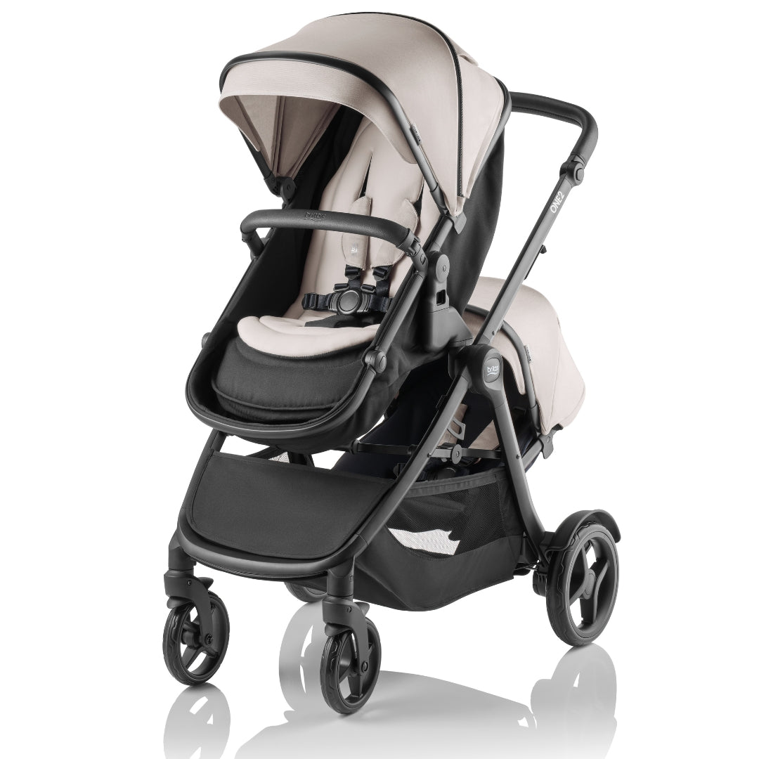 Britax One2 Stroller Dune Taupe with Second Seat