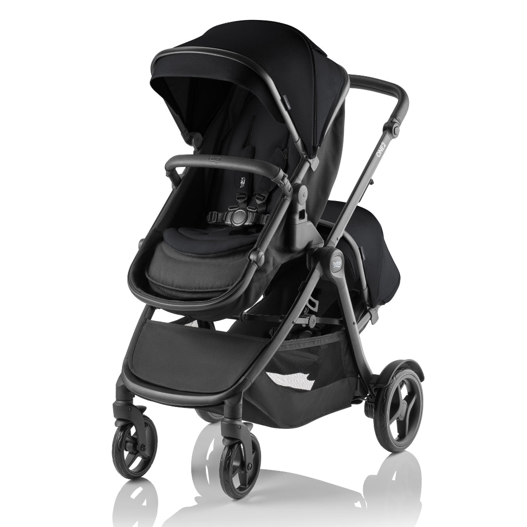Britax One2 Stroller Raven Black Melange with Second Seat