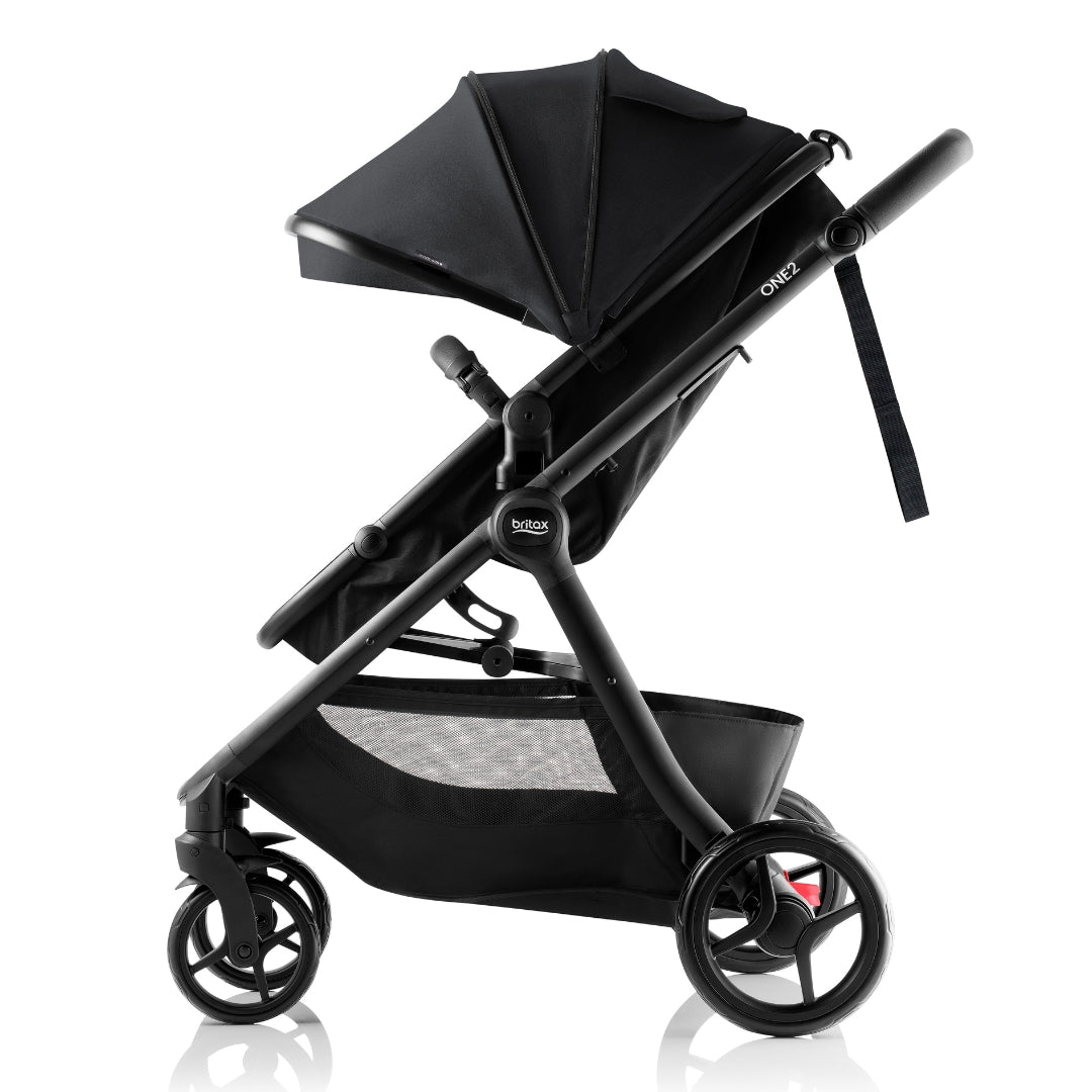Britax One2 Stroller Raven Black Melange with Second Seat