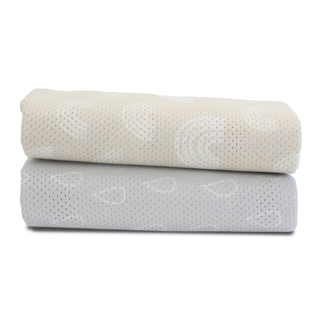 Bubba Blue Nordic Air+ Mesh Nursing Scarf 2pk Grey/Sand