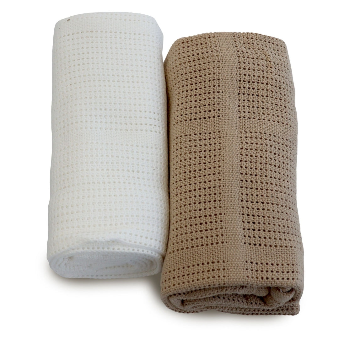 Bubba Blue Organic Cotton Blanket 2 Pack Chestnut