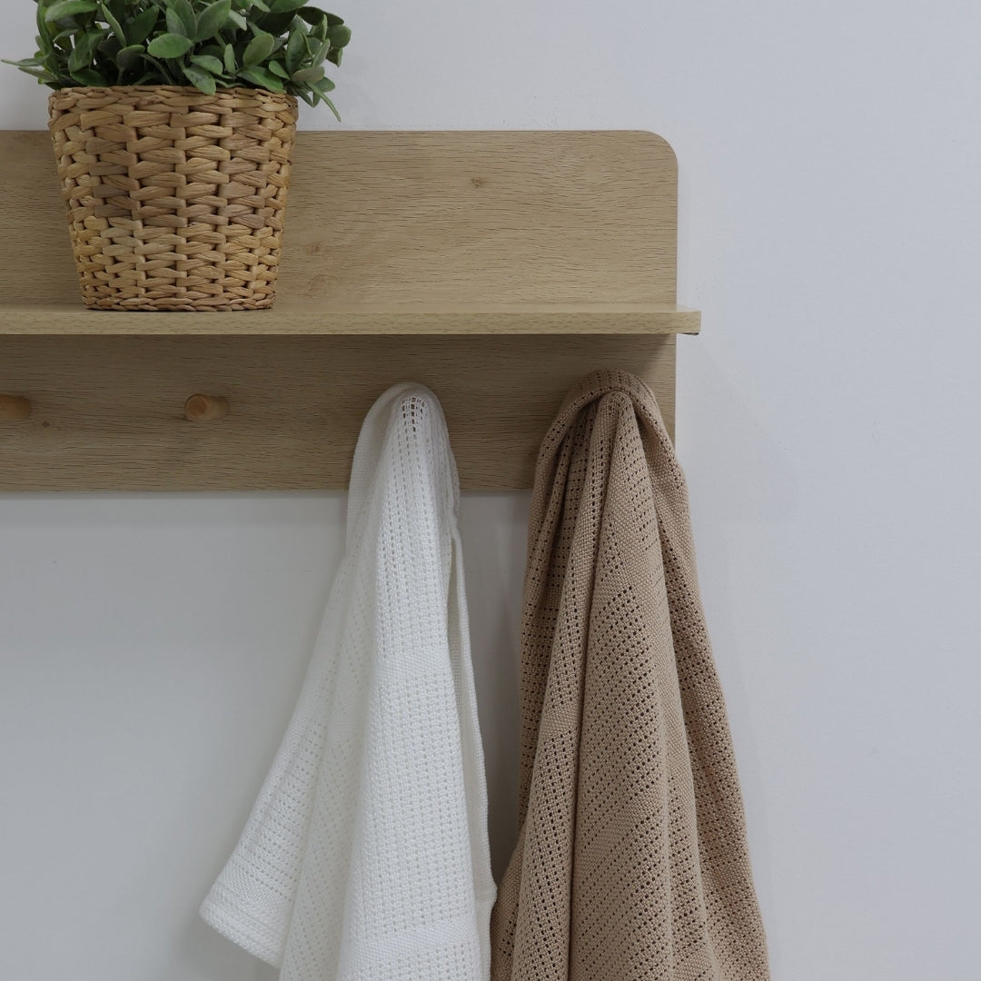 Bubba Blue Organic Cotton Blanket 2 Pack Chestnut