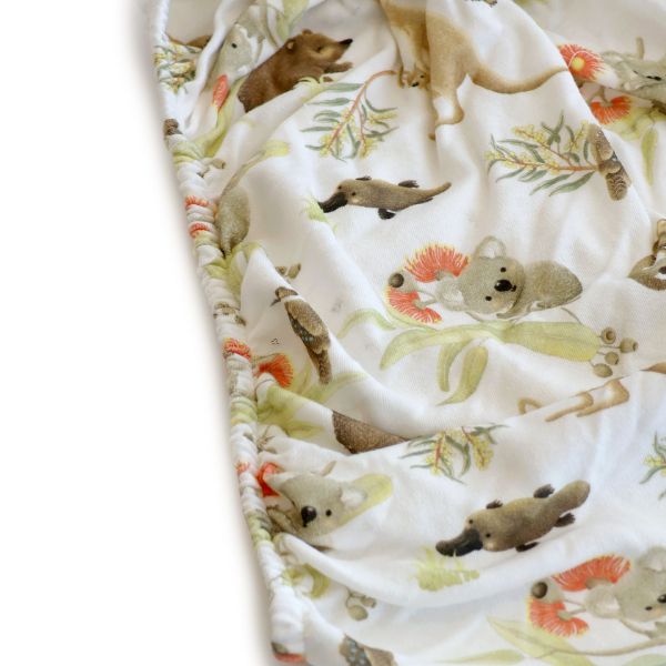 Bubba Blue Aussie Animals Jersey Co Sleeper Fitted Sheet