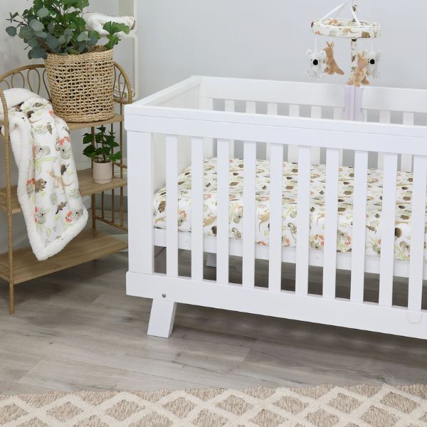 Bubba Blue Aussie Animals Jersey Cot Fitted Sheet