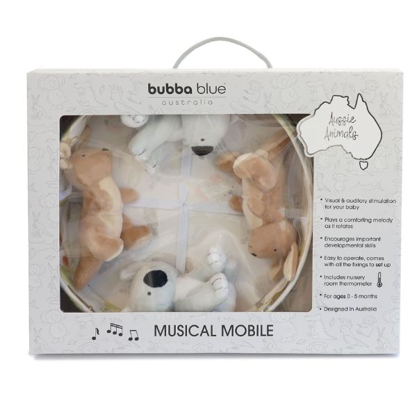Bubba Blue Aussie Animals Musical Mobile