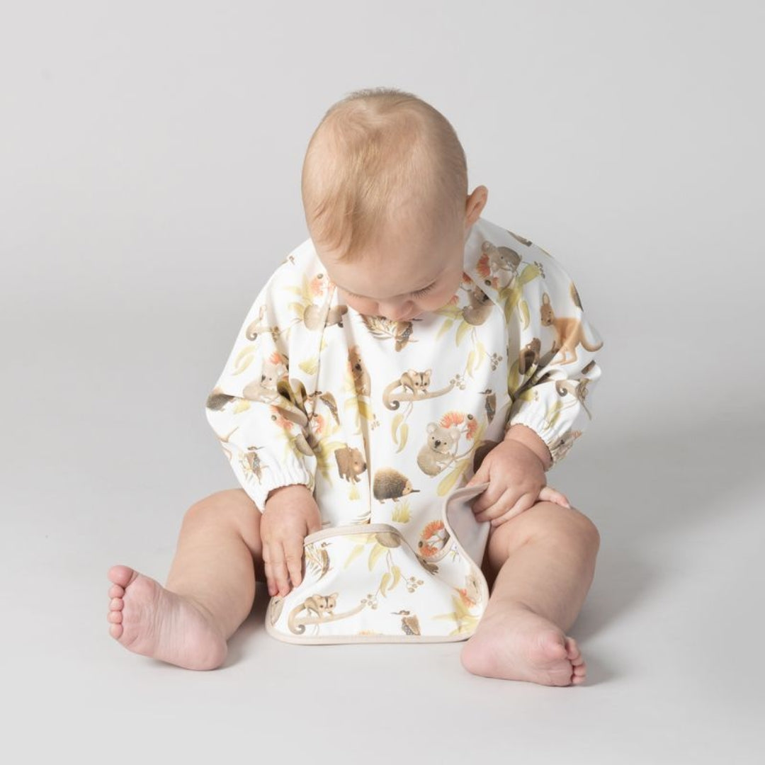 Bubba Blue Aussie Animals Smock Bib