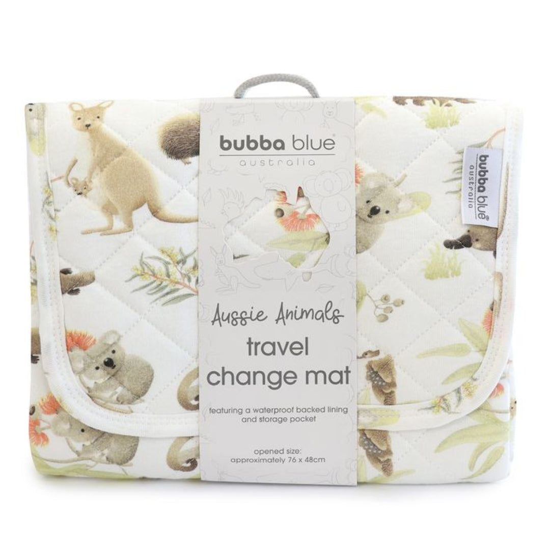 Bubba Blue Aussie Animals Travel Change Mat