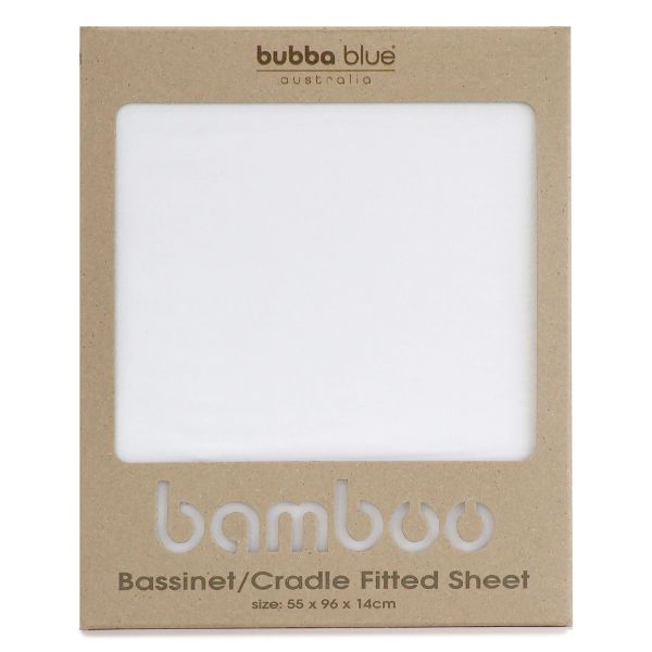 Bubba Blue Bamboo Bassinet/Cradle Fitted Sheet