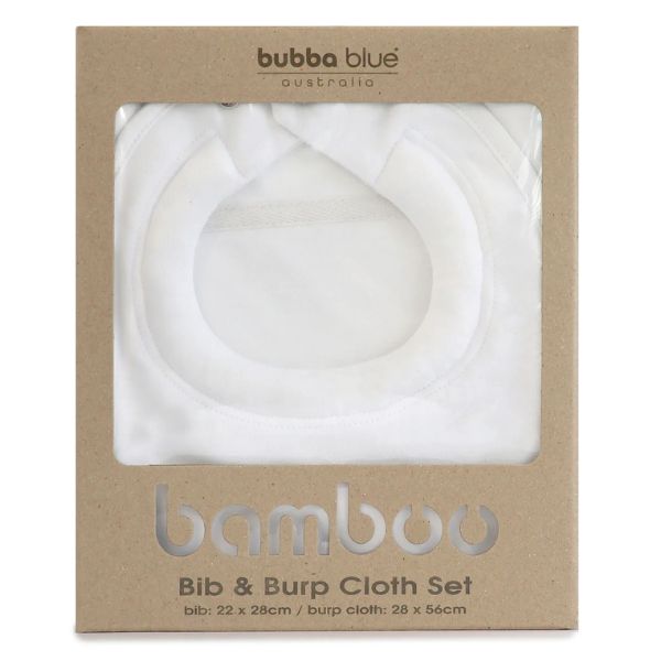 Bubba Blue Bamboo Bib & Burp Pad