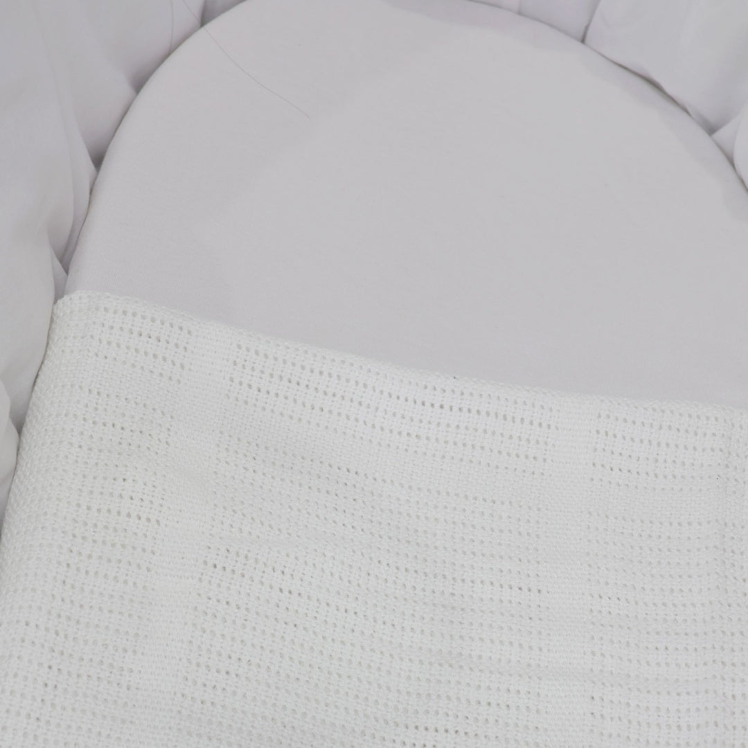 Bubba Blue White Bamboo Cellular Blankets 2 Pack
