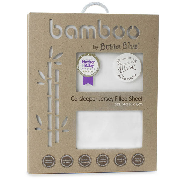 Bubba Blue Bamboo Co-Sleeper Jersey Fitted Sheet