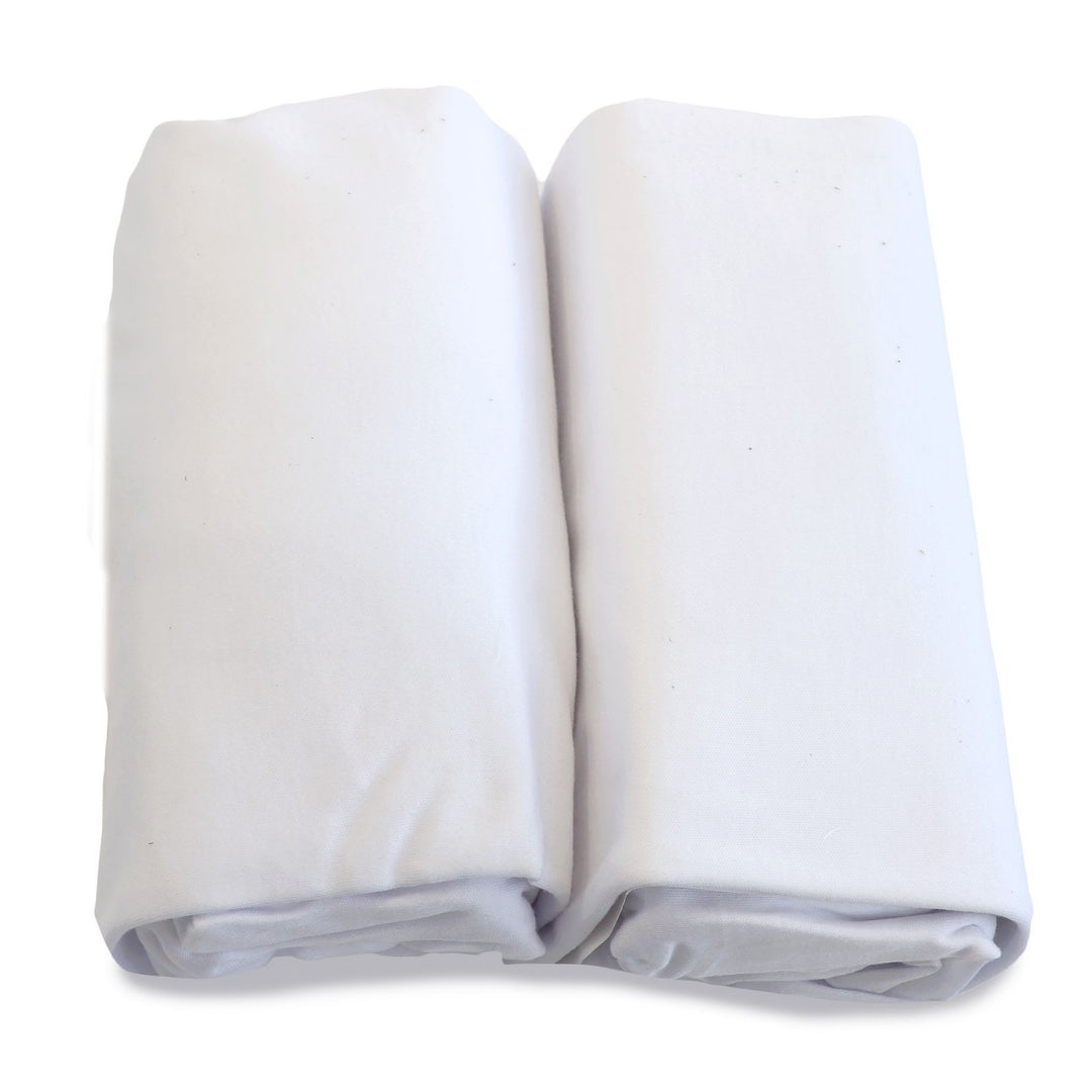 Bubba Blue White Jersey Cot Fitted Sheets 2 Pack