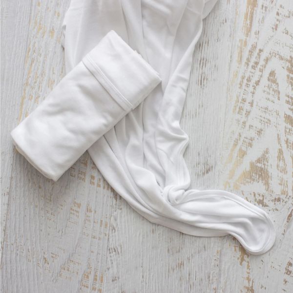 Bubba Blue Stretch Jersey Swaddle Wraps 2pk White