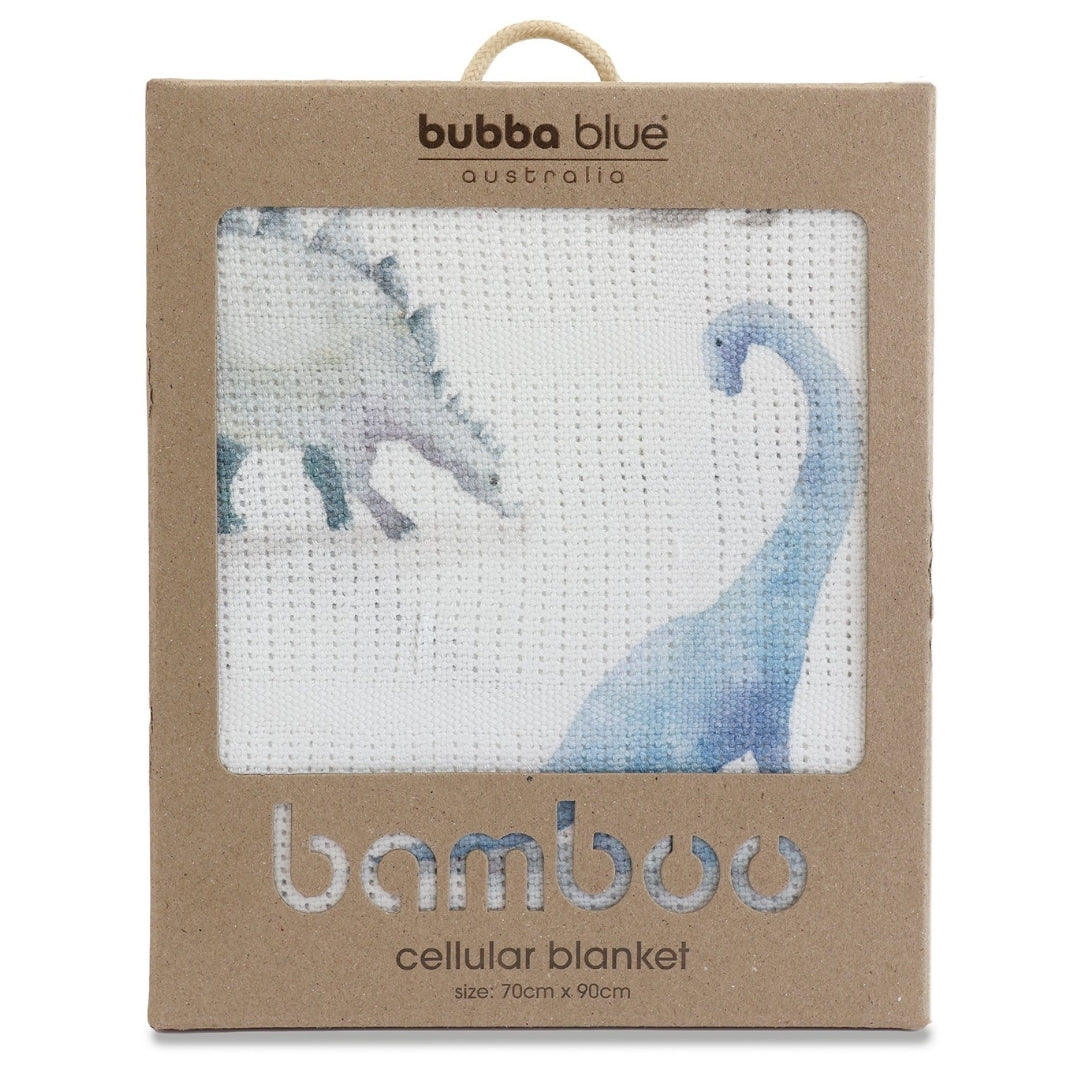 Bubba Blue Jurassic Cellular Blanket Digital Print
