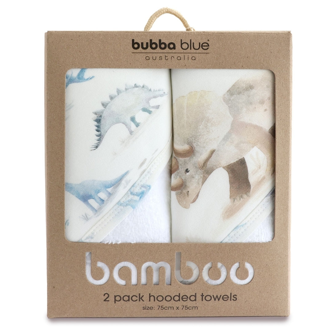 Bubba Blue Jurassic Bamboo Hooded Towels 2 Pack