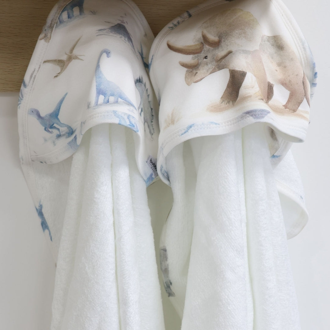 Bubba Blue Jurassic Bamboo Hooded Towels 2 Pack