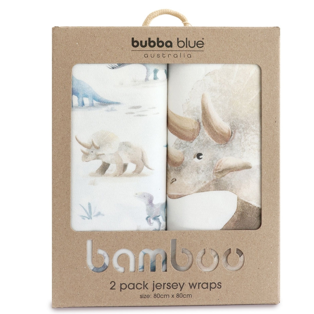 Bubba Blue Jurassic Bamboo Jersey Wraps 2 Pack