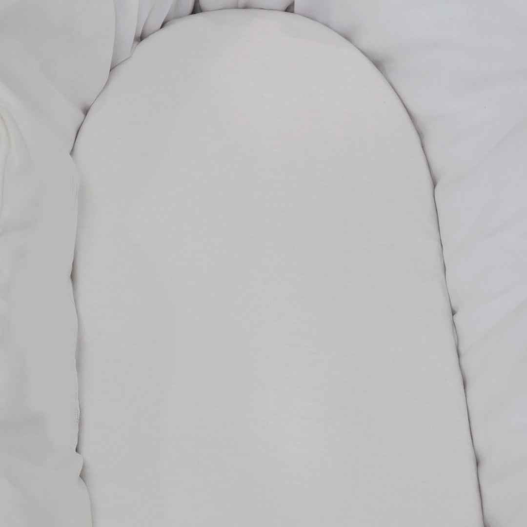 Bubba Blue White Jersey Moses Basket Fitted Sheets 2 Pack