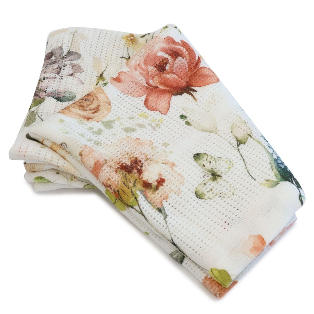 Bubba Blue Peonies Cellular Blanket Digital Print