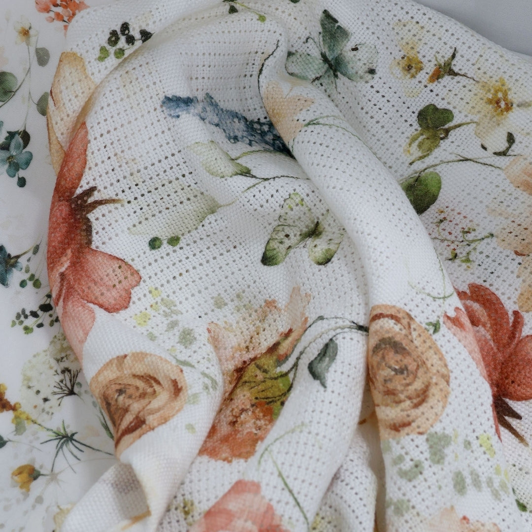 Bubba Blue Peonies Cellular Blanket Digital Print