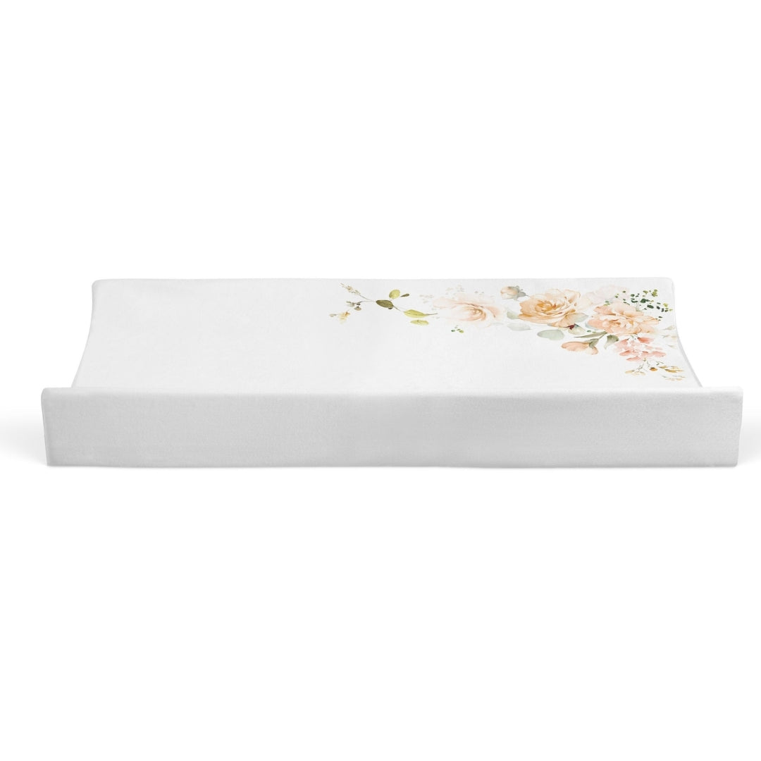 Bubba Blue Peonies Bamboo Waterproof Change Mat Covers 2 Pack