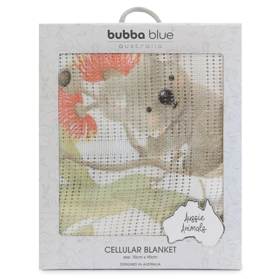 Bubba Blue Aussie Animals Cellular Blanket Digital Print