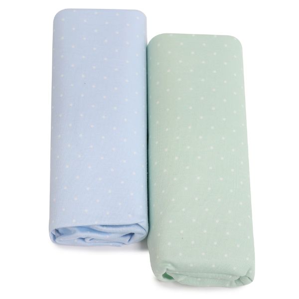 Bubba Blue Confetti Waterproof Change Mat Cover 2pk Blue/Sage
