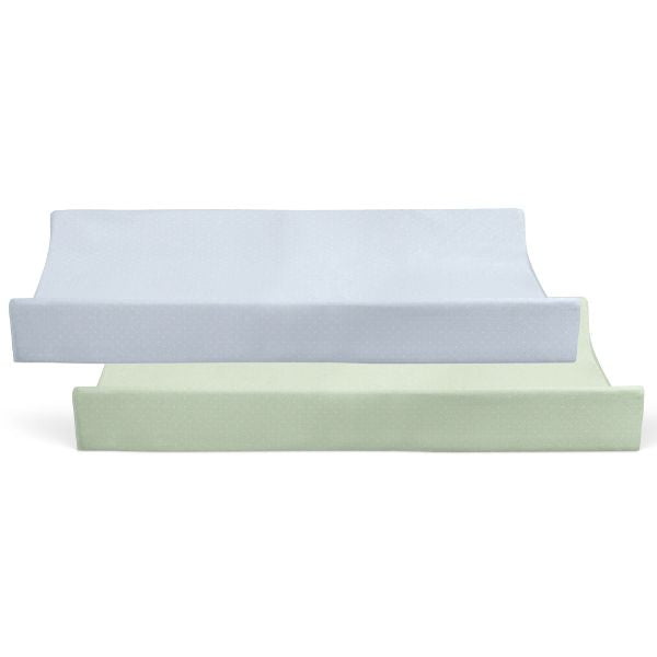 Bubba Blue Confetti Waterproof Change Mat Cover 2pk Blue/Sage