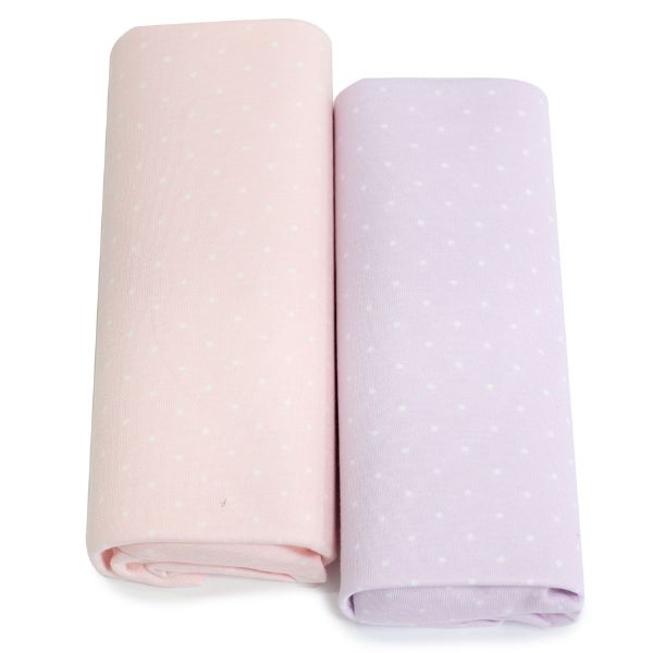 Bubba Blue Confetti Waterproof Change Mat Cover 2pk Pink/Lilac