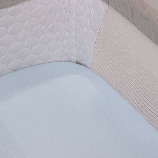 Bubba Blue Confetti Jersey Co Sleeper Fitted Sheets 2pk Blue/Sage