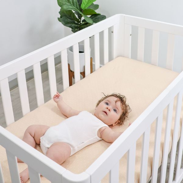 Bubba Blue Confetti Jersey Cot Fitted Sheets 2pk Grey/Taupe