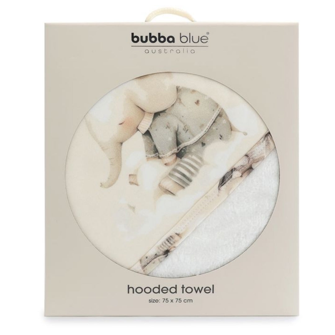 Bubba Blue Elephant Bedtime Hooded Towel