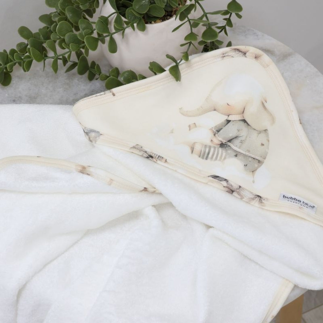 Bubba Blue Elephant Bedtime Hooded Towel