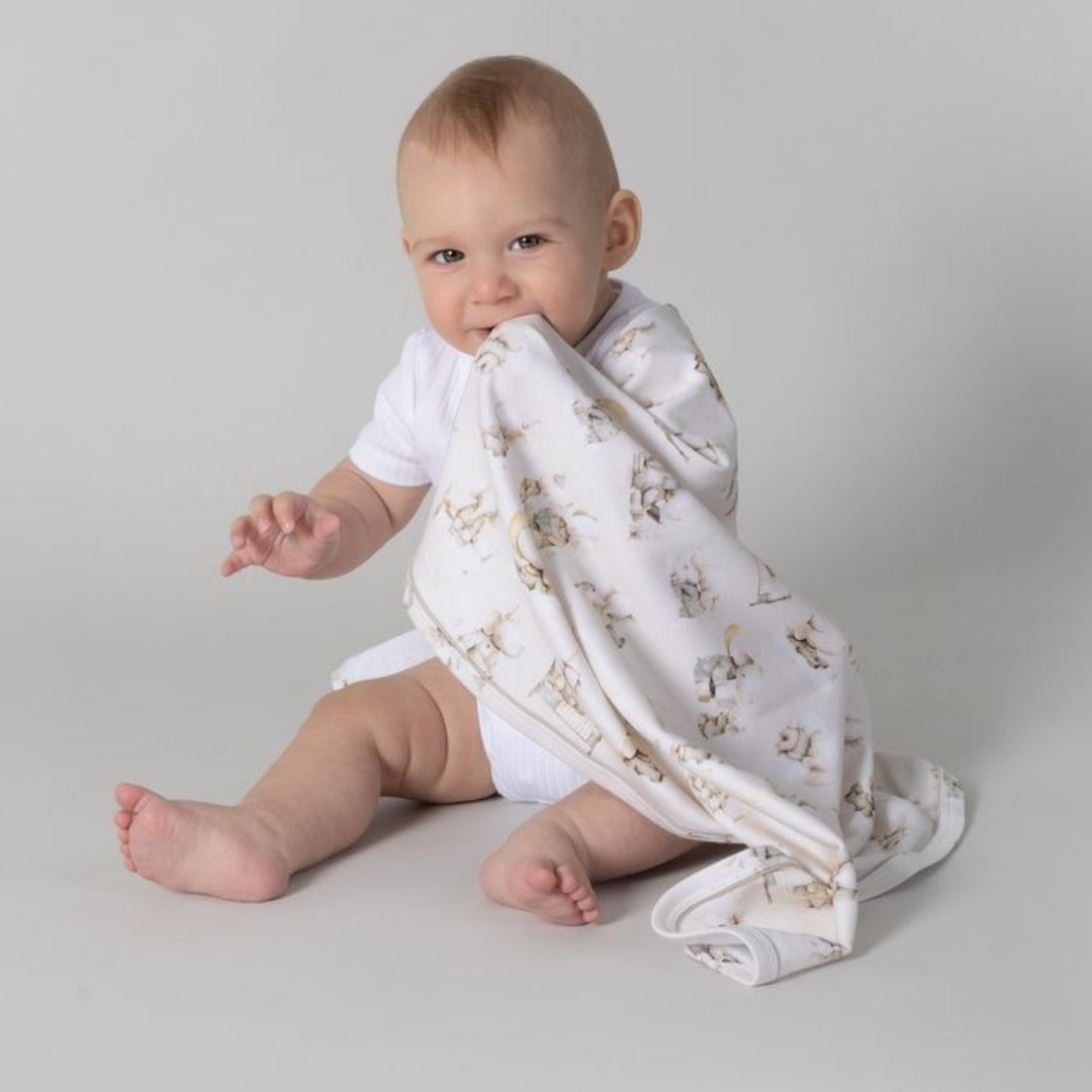 Bubba Blue Elephant Bedtime 2pk Jersey Wraps