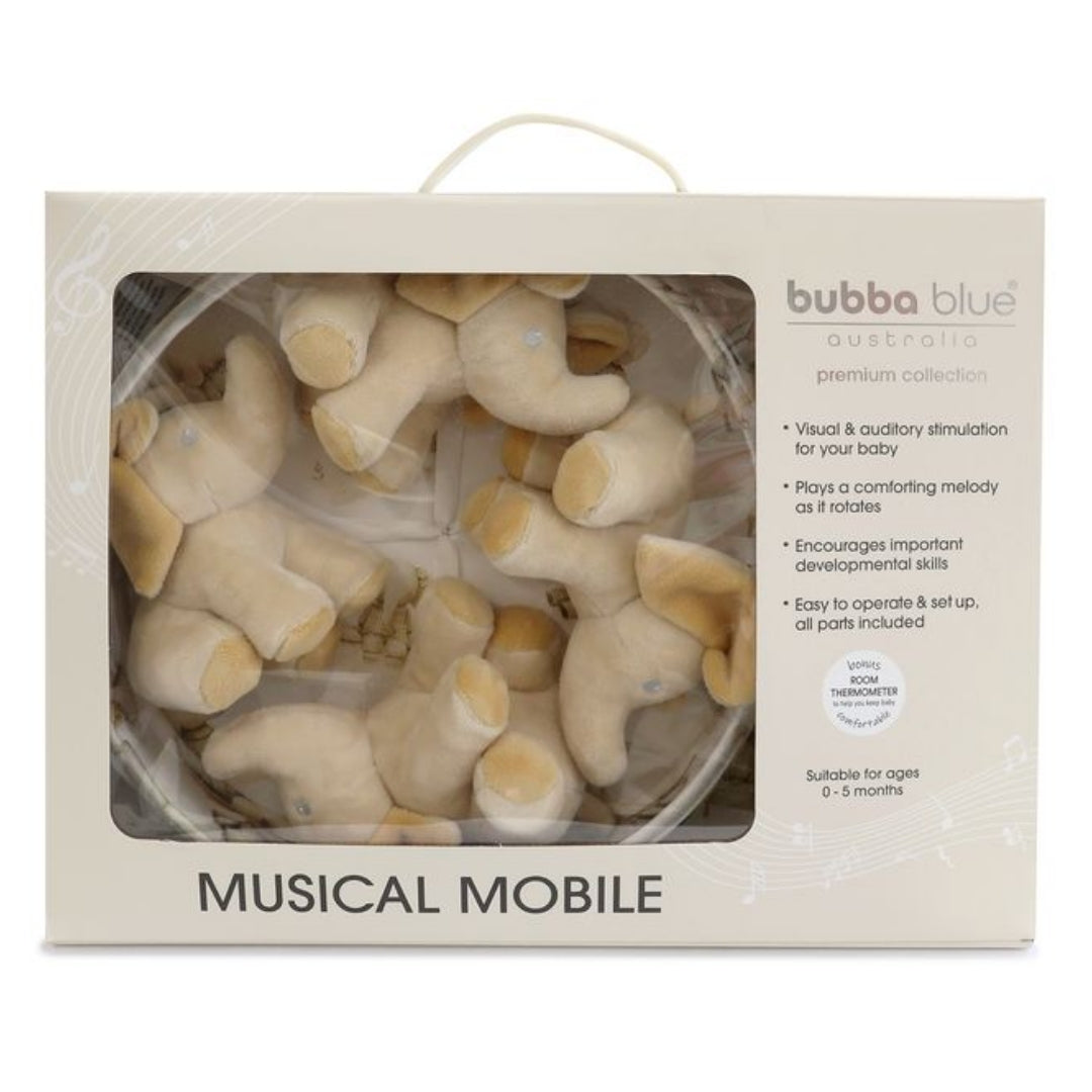 Bubba Blue Elephant Bedtime Musical Mobile